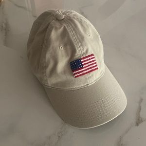 American flag needlepoint ball cap